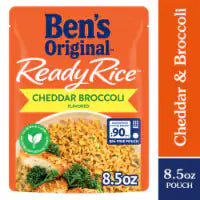 Ben's Original Ready Rice Cheddar Broccoli Flavored Rice, Easy Dinner Side, 8.5 oz Pouch