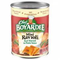 Chef Boyardee Mini Ravioli, Beef in Pasta Sauce, Ready-to-Eat Meal, 15 oz Can