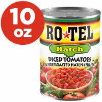 Rotel Diced Tomatoes & Fire Roasted Hatch Chilies 10 OZ