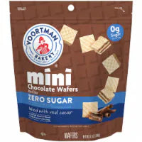 Voortman Bakery® Zero Sugar Chocolate Mini Wafer Cookies