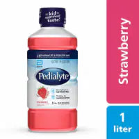 Pedialyte Electrolyte Drink | Hydration for Kids & Adults | Strawberry, 1 Liter