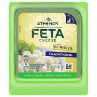 Athenos Crumbled Traditional Feta Cheese 4 oz