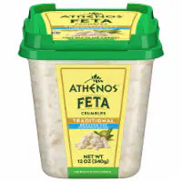 Athenos Reduced Fat Crumbled Feta Cheese 12 oz