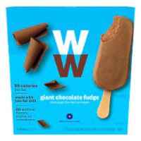 Weight Watchers Chocolate Fudge Ice Cream GIANT Bar 6 Bars