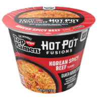 Nissin Top Ramen Hot Pot Fusions Korean Spicy Beef 4.8 oz