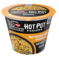 Nissin Top Ramen Hot Pot Fusions Thai Coconut Curry Chicken 4.8 oz
