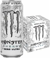 Monster® Zero Sugar Zero Ultra Energy Drink Multipack Cans 4 pk / 16 fl oz