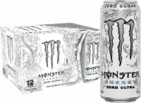 Monster® Zero Sugar Zero Ultra Energy Drink Multipack Cans 12 pk / 16 fl oz