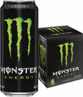 Monster® Energy Drink Multipack Cans 4 pk / 16 fl oz