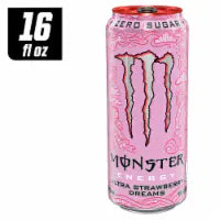 Monster® Zero Sugar Ultra Strawberry Dreams Energy Drink Can 16 fl oz