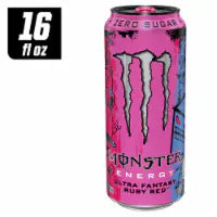Monster® Zero Sugar Ultra Fantasy Ruby Red Energy Drink Can 16 fl oz