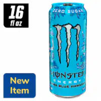 Monster® Zero Sugar Ultra Blue Hawaiian Energy Drink Can 16 fl oz