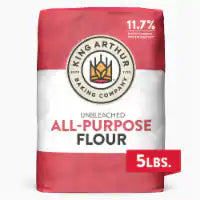 King Arthur All Purpose Unbleached Flour, Non-GMO Project, Certified Kosher, No Preservatives 5 lbs