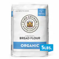 King Arthur, 100% Organic Unbleached Bread Flour, Non-GMO Project Verified, No Preservatives 5 lb