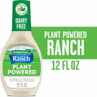 Hidden Valley Plant Powered Dairy Free Ranch Dressing Salad Dressing for Quick Meals 12 fl oz