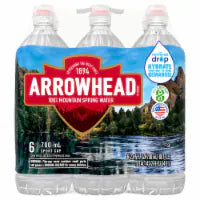 Arrowhead® Mountain Spring Bottled Water 6 bottles / 23.7 fl oz