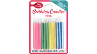 Betty Crocker Pencil Birthday Candles 24 ct