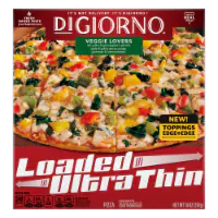 DiGiorno® Loaded Veggie Lovers Ultra Thin Crust Frozen Pizza