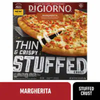 DiGiorno Frozen Thin-Crust Pizza Thin and Crispy Stuffed Crust Margherita Pizza NET WT. 21 oz