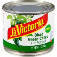 La Victoria® Mild Diced Fire Roasted Green Chiles 7 oz