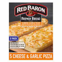 Red Baron Five Cheese and Garlic French Bread Personal Frozen Pizza 8.8 oz 2 Pack