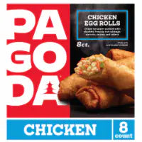 Pagoda Frozen Crunchy Crispy Chicken Egg Rolls 22.0 oz