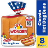 Wonder White Hot Dog Buns 8 ct / 13 oz
