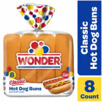 Wonder White Hot Dog Buns 8 ct / 13 oz