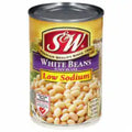 S&W Reduced Sodium Premium White Beans 15 oz