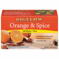 Bigelow® Orange & Spice Caffeine Free Herbal Tea Bags 20 ct