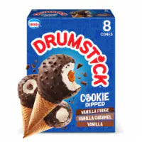 Drumstick Cookie Dipped Sundae Cones Variety Pack, 8 Count