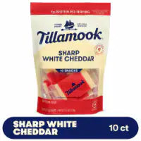 Tillamook® Sharp White Cheddar Snack Cheese 10 ct / 0.75 oz