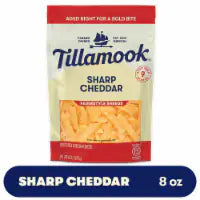 Tillamook Farmstyle Thick Cut Sharp Cheddar Shredded Cheese, 8oz