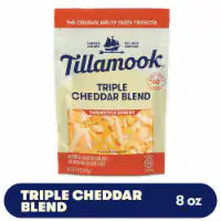 Tillamook Cut Triple Cheddar Cheese Blend Farmstyle Shreds Cheese 8 oz (227 g)
