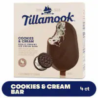 Tillamook® Cookies & Cream Ice Cream Bars 4 - 3 fl oz Bars