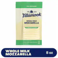 Tillamook® Whole Milk Mozzarella Sliced Cheese Farmstyle 8 oz