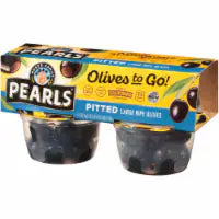 Pearls® Pitted Large Black Olives To Go® Cups 4 ct / 1.2 oz