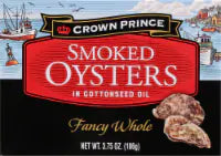Crown Prince Fancy Whole Smoked Oysters 3.75 oz
