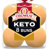 Oroweat Superior Keto Plain Hamburger Buns 8 pc / 12 oz