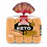 Oroweat Keto Hotdog Buns 8 pc / 12 oz