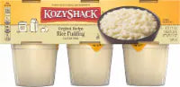 Kozy Shack Rice Pudding Snack Cups, Gluten Free Dessert 6 ct / 4 oz