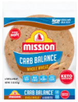 Mission Carb Balance Burrito Size Whole Wheat Flour Tortillas 6 ct
