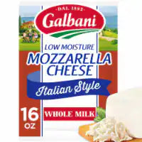 Galbani Whole Milk Mozzarella Block Cheese 16 oz