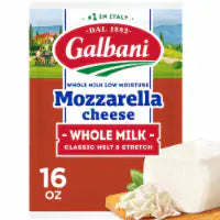 Galbani Whole Milk Mozzarella Block Cheese 16 oz