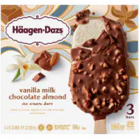Haagen Dazs® Vanilla Milk Chocolate Almond Ice Cream Bars 3 ct