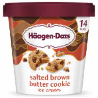Haagen-Dazs Salted Brown Butter Cookie Ice Cream, 14 fl oz