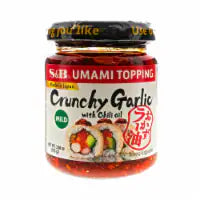 S&B® Crunchy Garlic Topping with Chili Oil Umami Topping 3.8 oz