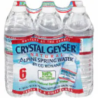 Crystal Geyser Alpine Spring Bottled Water 6 Pack