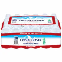 Crystal Geyser Alpine Spring Water Case of 30 x 8 fl oz Bottles