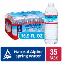 Crystal Geyser® Natural Alpine Spring Bottled Water 35 bottles / 16.9 fl oz